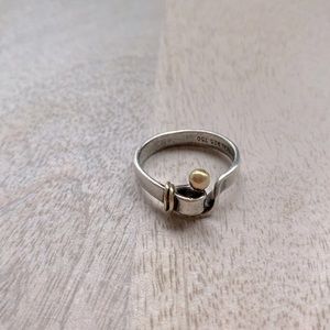 Tiffany & Co. Hook and Eye Ring in Sterling Silver and 18K Gold